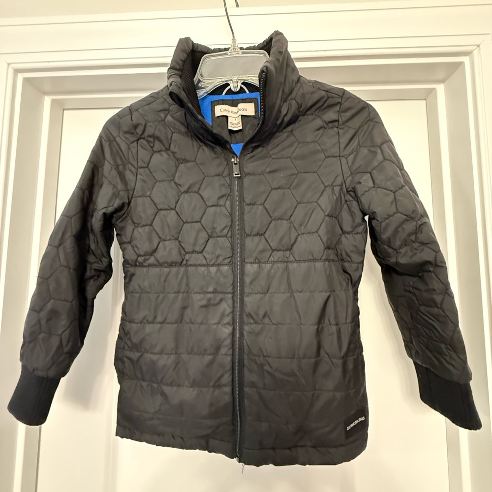 Calvin Klein Kids' Gray Quilted Puffer Jacket